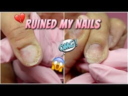RUINED MY NAILS AGAIN | STEP BY STEP HARD GEL NAILS