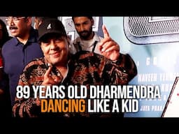 Dharmendra steals the show with his dance moves on dhol at Sunny Deol’s Jaat premiere