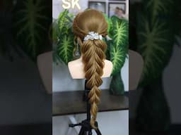 Beautiful Cells Braid Hairstyle 🤗 @sunilKumarcreativehairstylist #braid #braidhairstyle #bridal