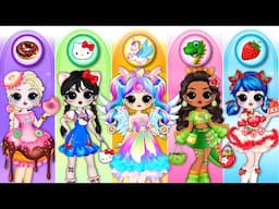 New Outfit For Disney Princess, Wednesday & Ladybug | DIY Paper Dolls Fashion