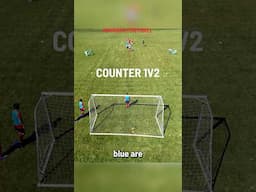 Like and subscribe for more drills. #1v2 #soccertraining #footballtraining