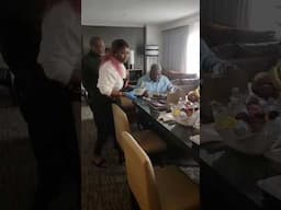 President Mahama on His Dinner table. #youtubeshorts #ghananews