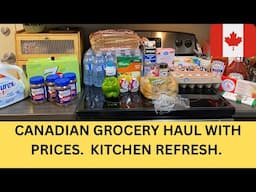CANADIAN GROCERY WITH PRICES & KITCHEN REFRESH