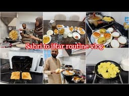Sahri to iftari routine vlog | aalo ki bhujiya for sahri | Natasha Waqas vlogs