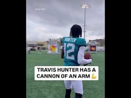 Travis Hunter has a cannon of an arm 🏈 💪