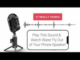 Play This Sound & Watch Water Fly Out of Your Phone Speaker! 🔊💦 It Really Works