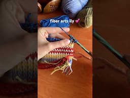 Fiber arts, you’ve changed my life forever 💕 #crochet #knitting #knittingmachine #shorts