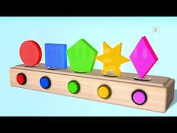 Learn Shapes Circle, Square, Triangle, Rectangle with Balloons  Educational Videos For Toddlers