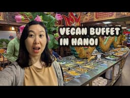 Grocery shopping in Hanoi + vegan buffet
