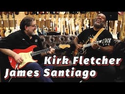 James Santiago & Kirk Fletcher jamming at Norman's Rare Guitars