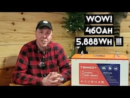 Biggest, baddest LiFePO4 Cell Battery! Temgot 460Ah Battery with BMS and Touchscreen Off-Grid Solar!