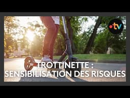Trottinette : prévention des risques auprès de collégiens