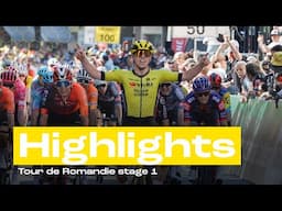 Matthew Brennan wins the first stage in Romandie | HIGHLIGHTS