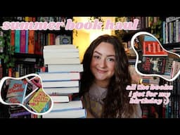 summer book haul 2025 | new release thrillers, horror & romance books
