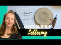 Quick Beginner Woodburning LETTERING 🔥