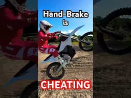 Hand-Brake Wheelies feel like CHEATING #moto #wheelie #dirtbike