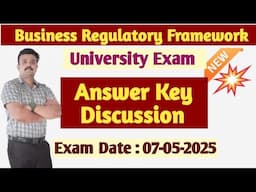 BRF/University Exam Answer Key