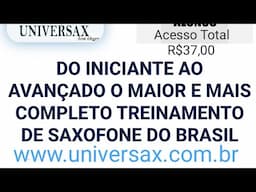 O mais completo treinamento de Saxofone do Brasil