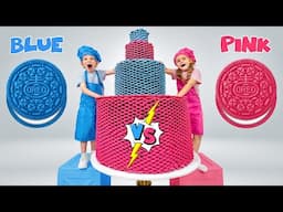 Défi couleur bleu vs rose