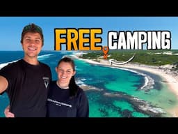 We were BLOWN AWAY by this epic beachside camp! 😯