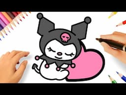 CÓMO DIBUJAR A KUROMI 🎀💗