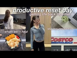 PRODUCTIVE DAY IN MY LIFE ☁️ getting my life back together after traveling, reset routine!