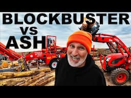 ASH LOGS INTO FIREWOOD ON THE BLOCKBUSTER 14 12+ PROCESSOR!