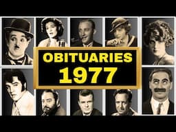 Famous HOLLYWOOD Stars Who DIED in 1977