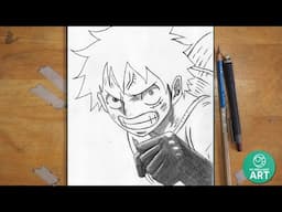 How to Draw Luffy with Haki – Epic One Piece Drawing Tutorial! 🏴‍☠️