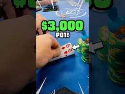 $3,000 POT with 666 👺 #poker #shorts