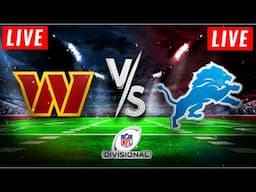 🔴Washington Commanders vs Detroit Lions Live | NFL, Playoffs NFC Divisional Full Game
