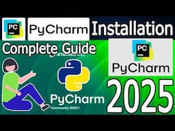 How to Install PyCharm IDE Community 2025.1 on Windows 10/11 [ 2025 Update ] | PyCharm for Python