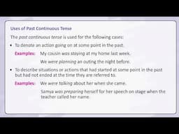 Chapter 8 Verbs: Expressing the Past | English Grammar Class 7