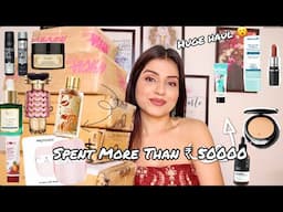 HUGE BEAUTY HAUL - Skincare, Makeup, Haircare, Perfumes | Nykaa Beauty Haul | Luxury & Affordable