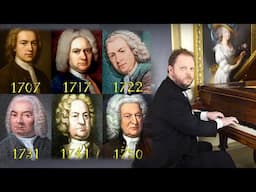Evolution of Bach's Music (From 22 to 65 Years Old)