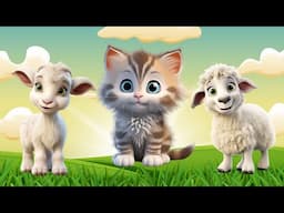 Cute Animal Sounds Around Us: Sheep, Goat, Kitten, Cow, Duck,... | Animal Moments