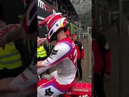 Tim Gajser wins and high fives at the MXGP of Trentino. #motocross #mxgp #moto