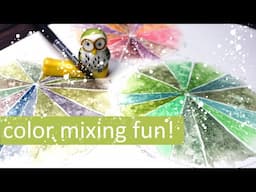 Unexpected Color Mixing Wheels, So Fun!