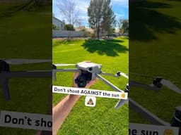 Don’t shoot drone INTO the sun, work WITH it #dji #air3 #drones #mavic3pro #mini4pro #beginnerdrone