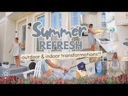 SUMMER REFRESH 2025🪻Decorating Patio & Porch for Summer, New Home Decor, Clean & Charming!