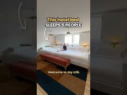 This hotel bed SLEEPS 5 PEOPLE