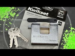 [1628] Strange Kwikset Armored Shutter Lock Picked