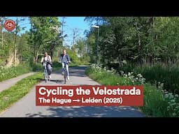 Cycling the Velostrada | Real-Time Bike Ride from The Hague to Leiden (2025)
