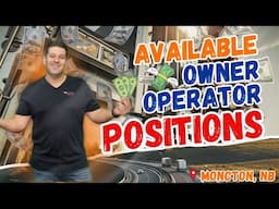 Moncton Trucking Jobs for Owner Operators – Van, Reefer, and Flatbed