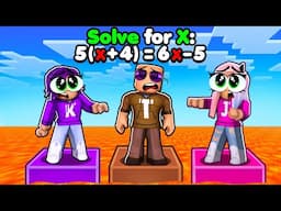 It's Math Tower Race but ALGEBRA! | Roblox