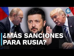 Zelensky asegura que habló con Trump sobre nuevas sanciones a Rusia