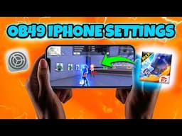 Free Fire OB49 iPhone Best Settings for 97% Headshots | Iphone dpi free fire
