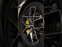 How to properly clean wheels ASMR #cars #asmr #astonmartin