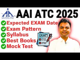 AAI ATC 2025 Expected Exam Date, Syllabus, Exam Pattern, Books, Mock Test for AAI ATC 2025 #aaiatc