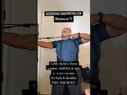 KEEP SHOWING UP! Fitness at 71!  Archer Exercise  #shorts * Original audio  - DJ Anninha